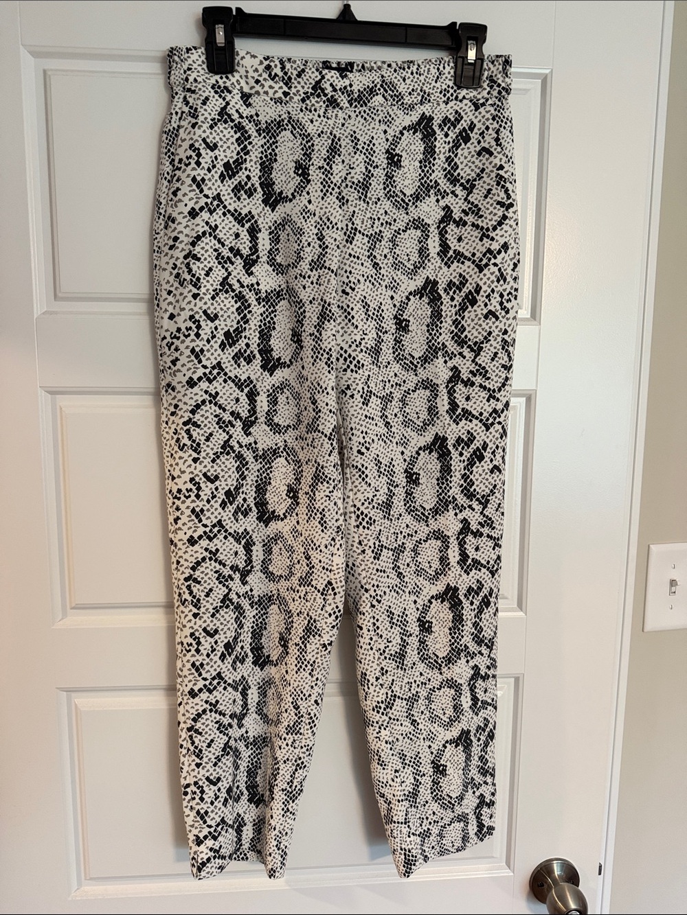 J. Crew Cream and Brown Printed Jamie Pants